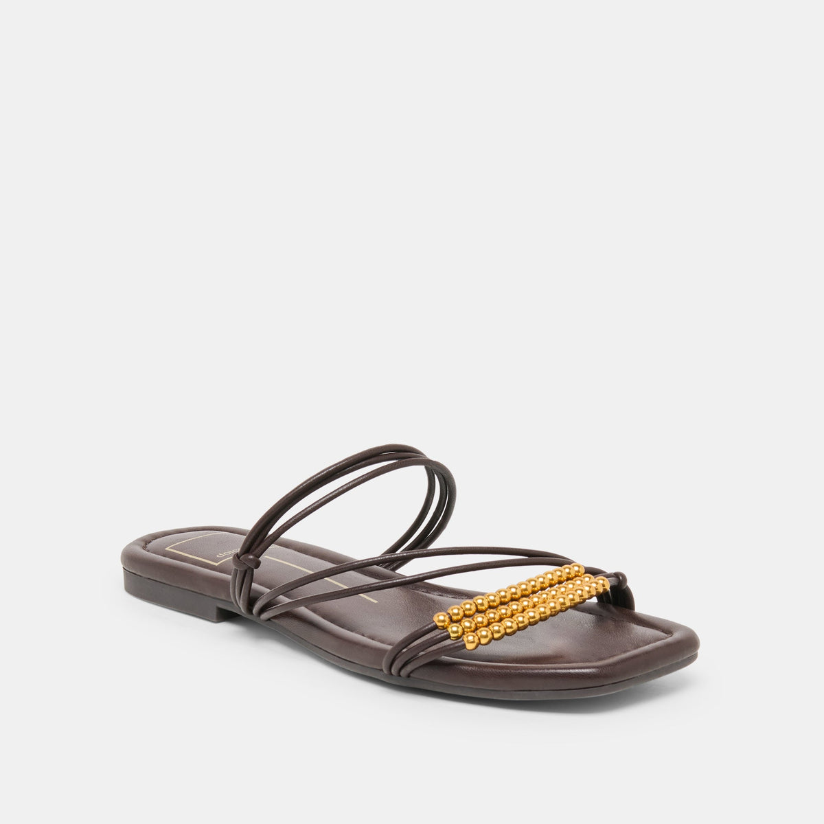 LYNDEE BEAD Espresso Stella Strappy Open-Toe Sandals | Dolce Vita Featured