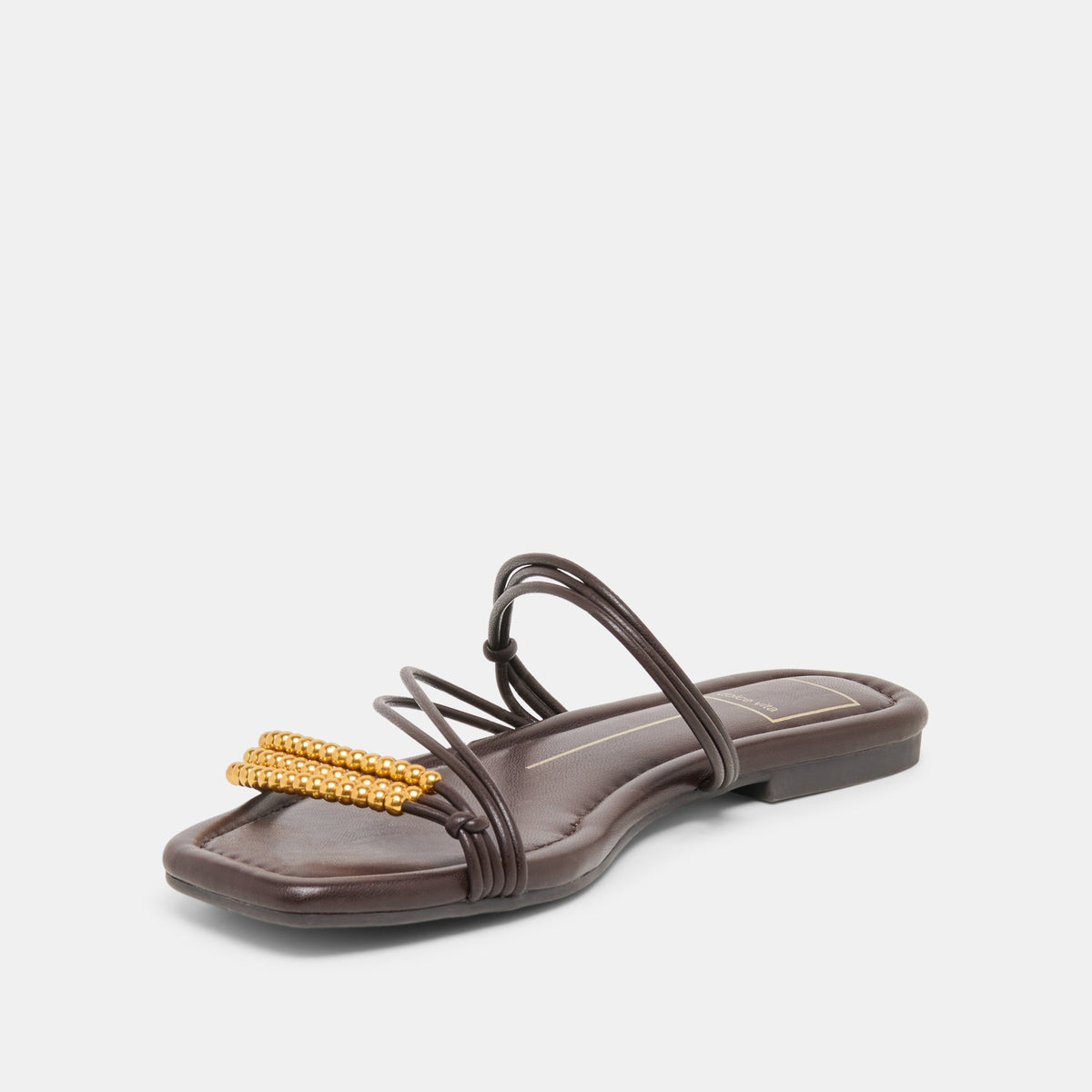 LYNDEE BEAD Espresso Stella Strappy Open-Toe Sandals | Dolce Vita Featured