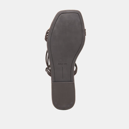 LYNDEE BEAD Espresso Stella Strappy Open-Toe Sandals | Dolce Vita Featured