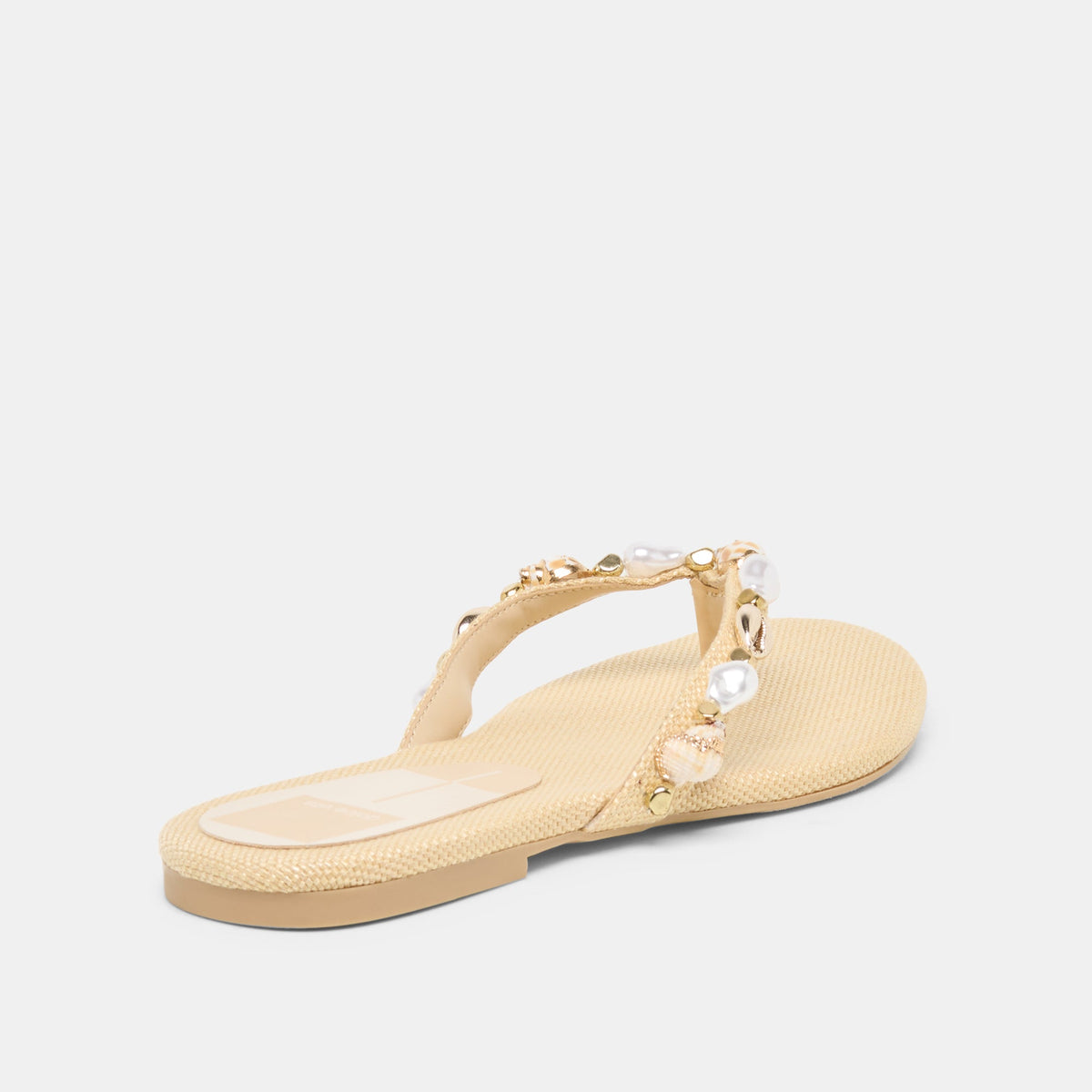 KYSHA Lt Natural Raffia Shell Flip-Flop Sandals | Dolce Vita Latest
