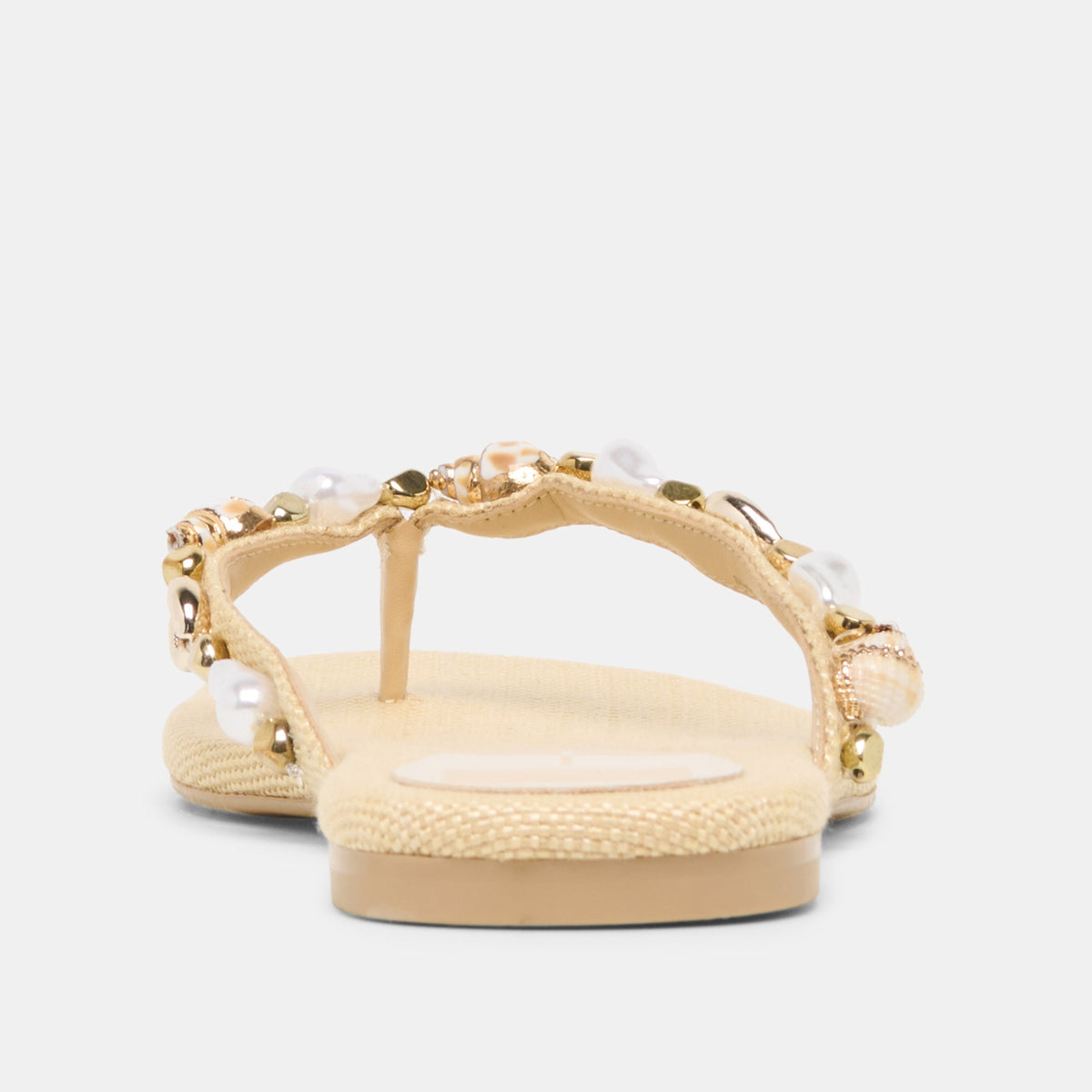KYSHA Lt Natural Raffia Shell Flip-Flop Sandals | Dolce Vita Latest