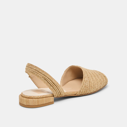 MARZY Natural Raffia Slingback Peep-Toe Sandals | Dolce Vita Special Offer
