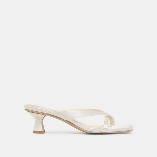 Brevel True White Satin Heels | Dolce Vita Best Seller