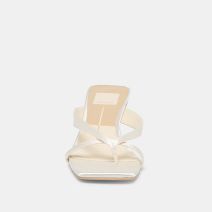 Brevel True White Satin Heels | Dolce Vita Best Seller