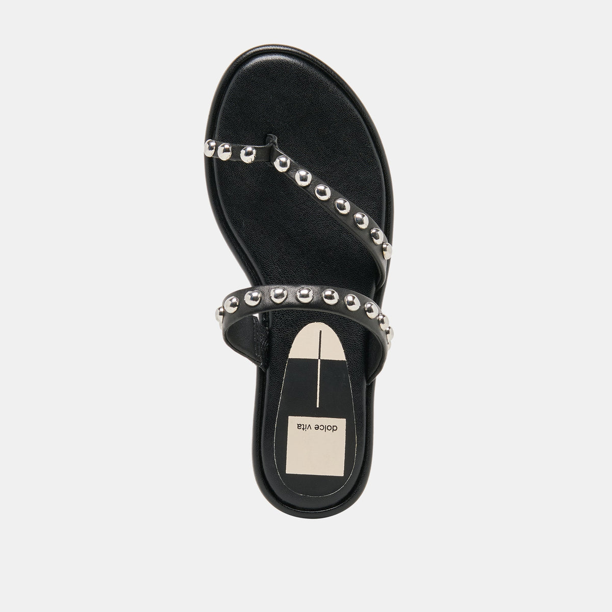 Amary Stud Black Leather Sandals | Dolce Vita Exclusive