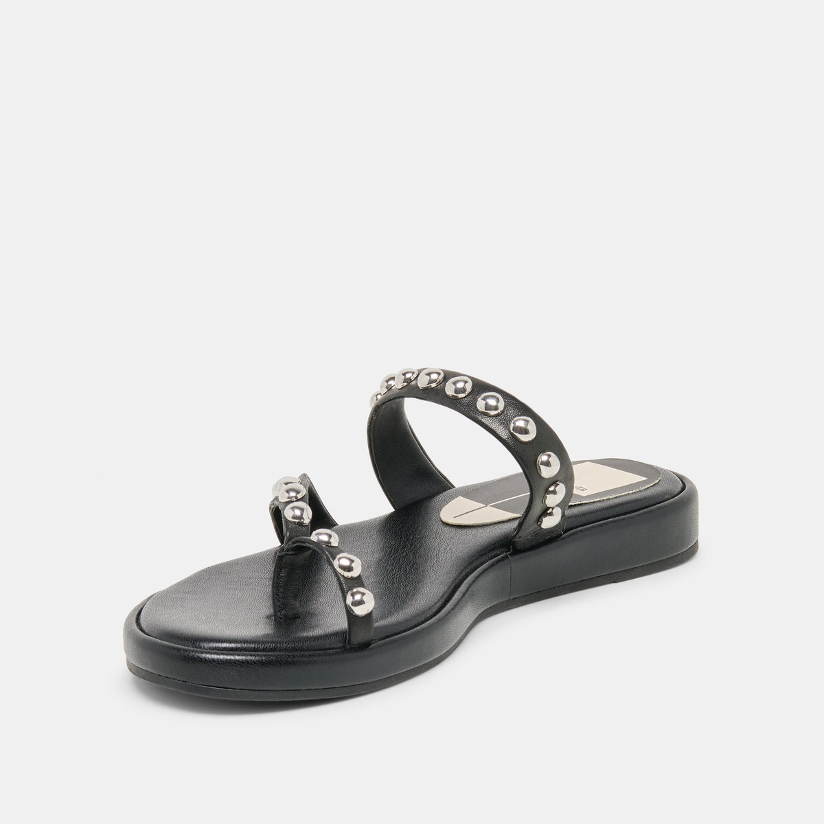 Amary Stud Black Leather Sandals | Dolce Vita Exclusive