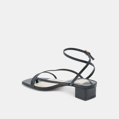 Karlos Wide Black Leather Sandals | Dolce Vita Top Pick