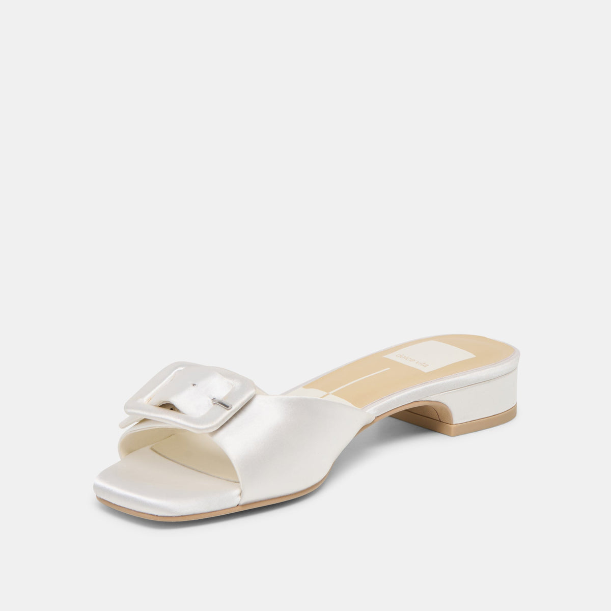 Edina True White Satin Sandals | Dolce Vita Hot Sale