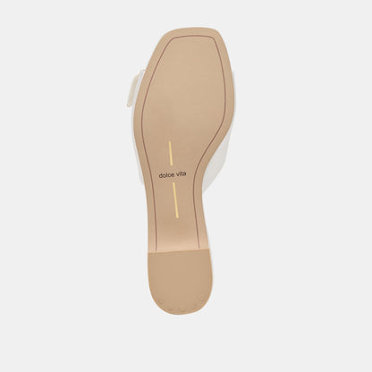 Edina True White Satin Sandals | Dolce Vita Hot Sale
