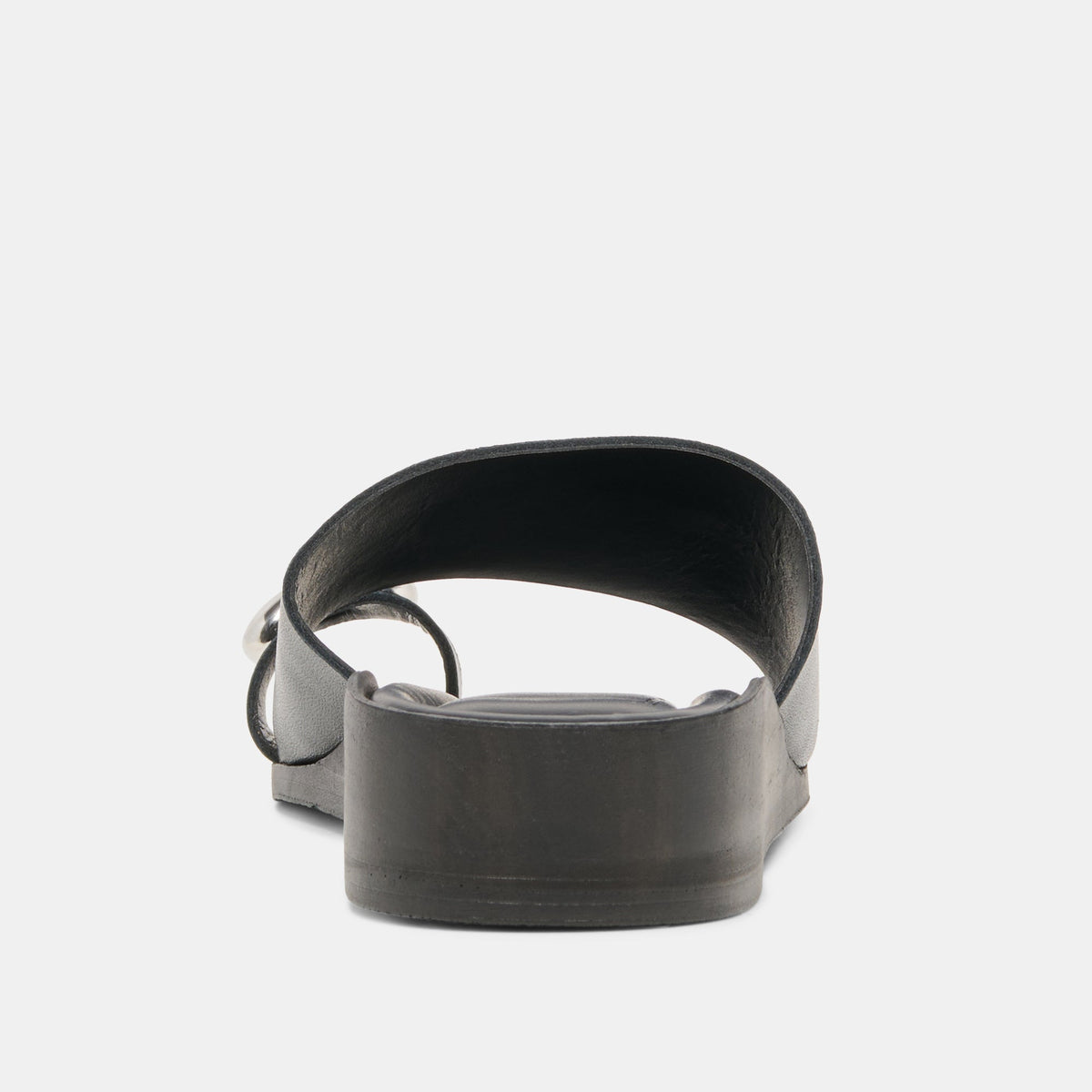 MOXY Black Leather Metal Detail Open-Toe Sandals | Dolce Vita Best Seller