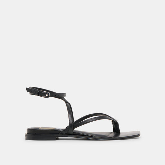 Tyrice Black Leather Sandals | Dolce Vita Value