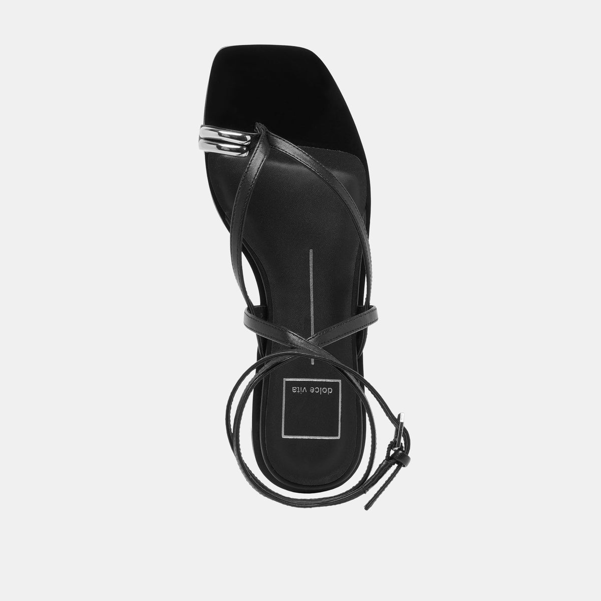 Tyrice Black Leather Sandals | Dolce Vita Value