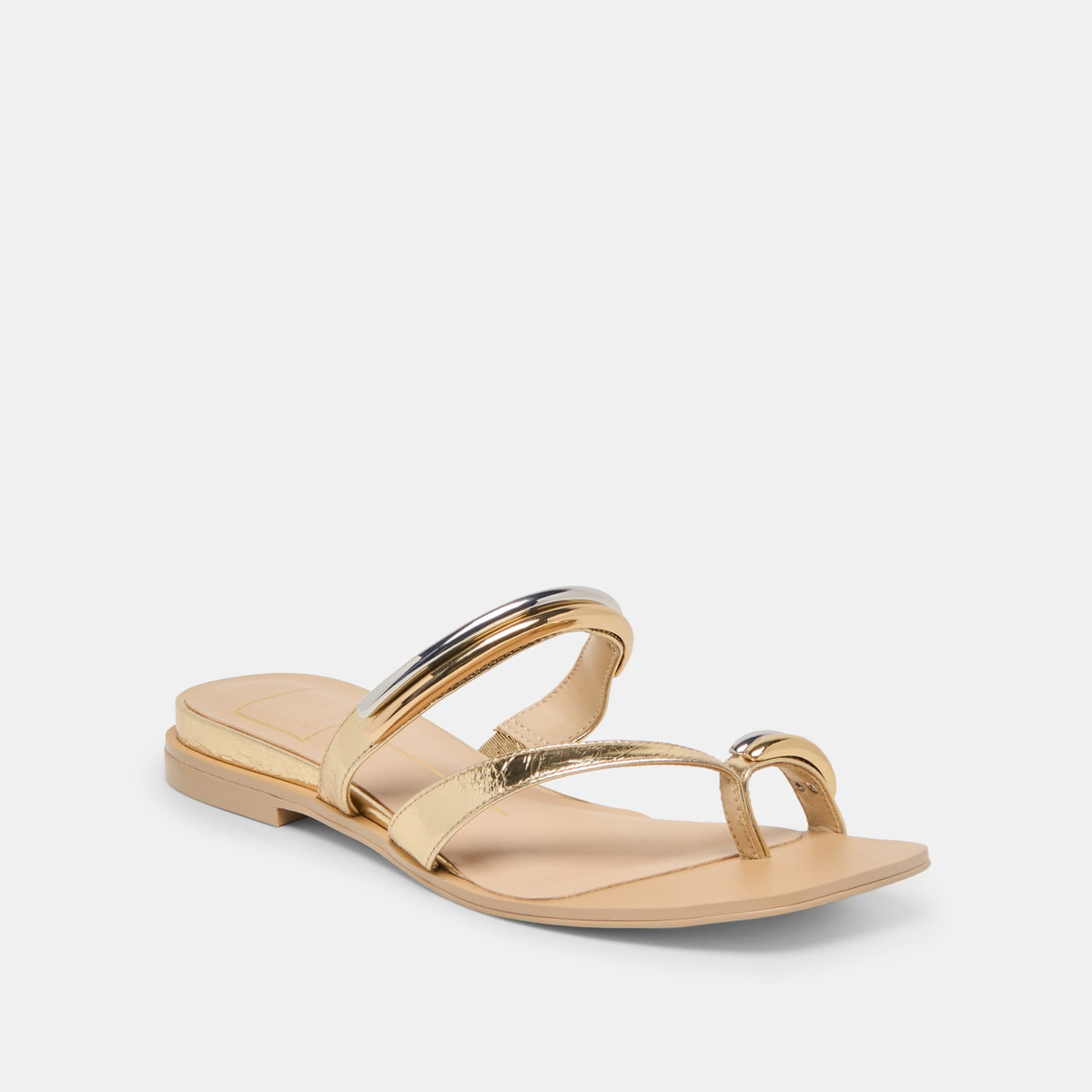 Tarina Gold Leather Sandals | Dolce Vita Value