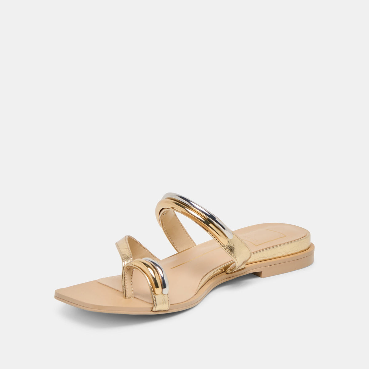 Tarina Gold Leather Sandals | Dolce Vita Value