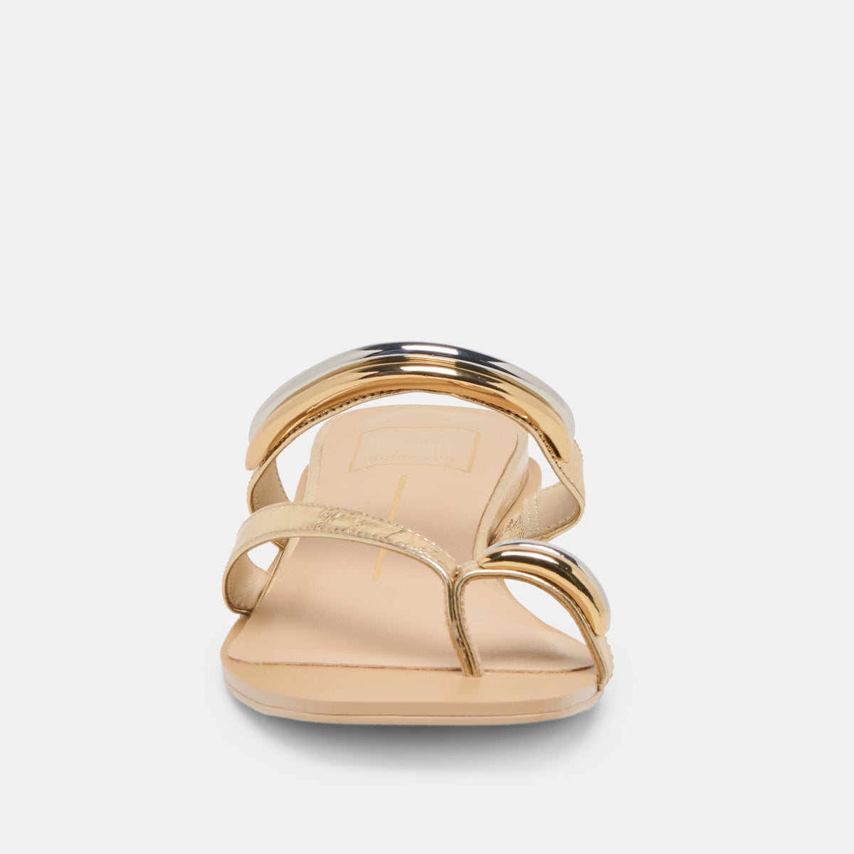 Tarina Gold Leather Sandals | Dolce Vita Value