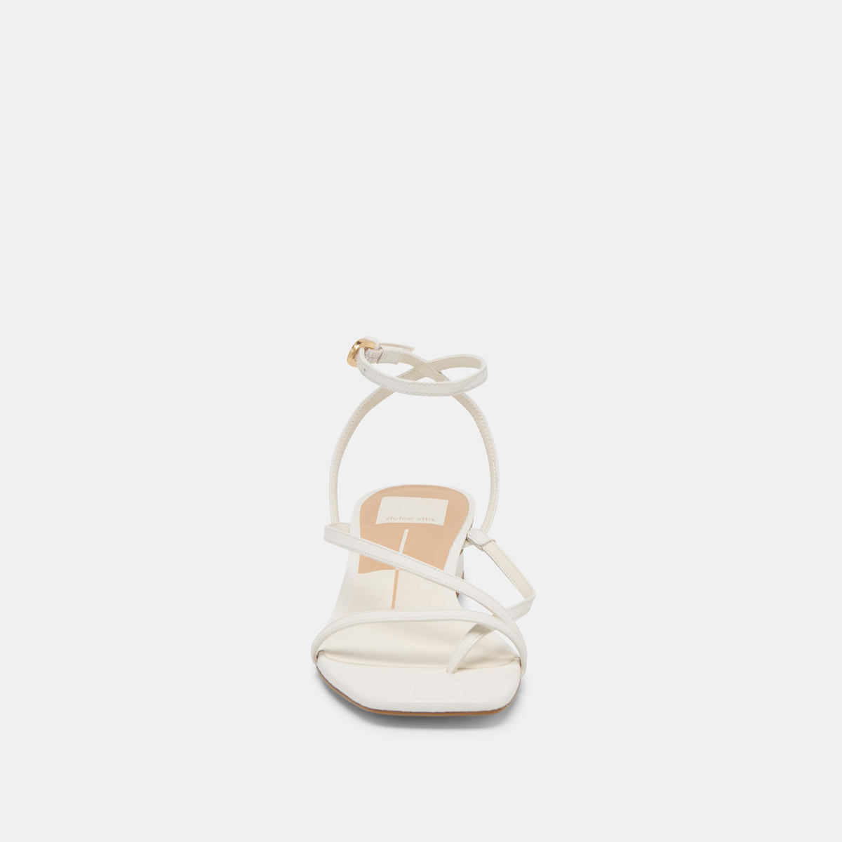 Karlos Wide True White Leather Sandals | Dolce Vita Essential