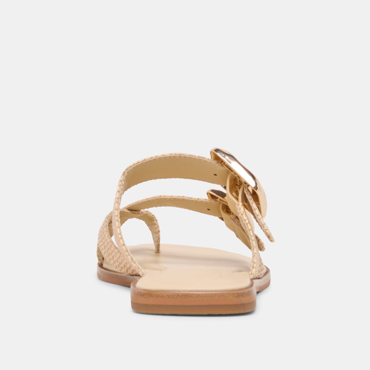 SHORE Sand Raffia Flip-Flop Buckled Sandals | Dolce Vita Recommended