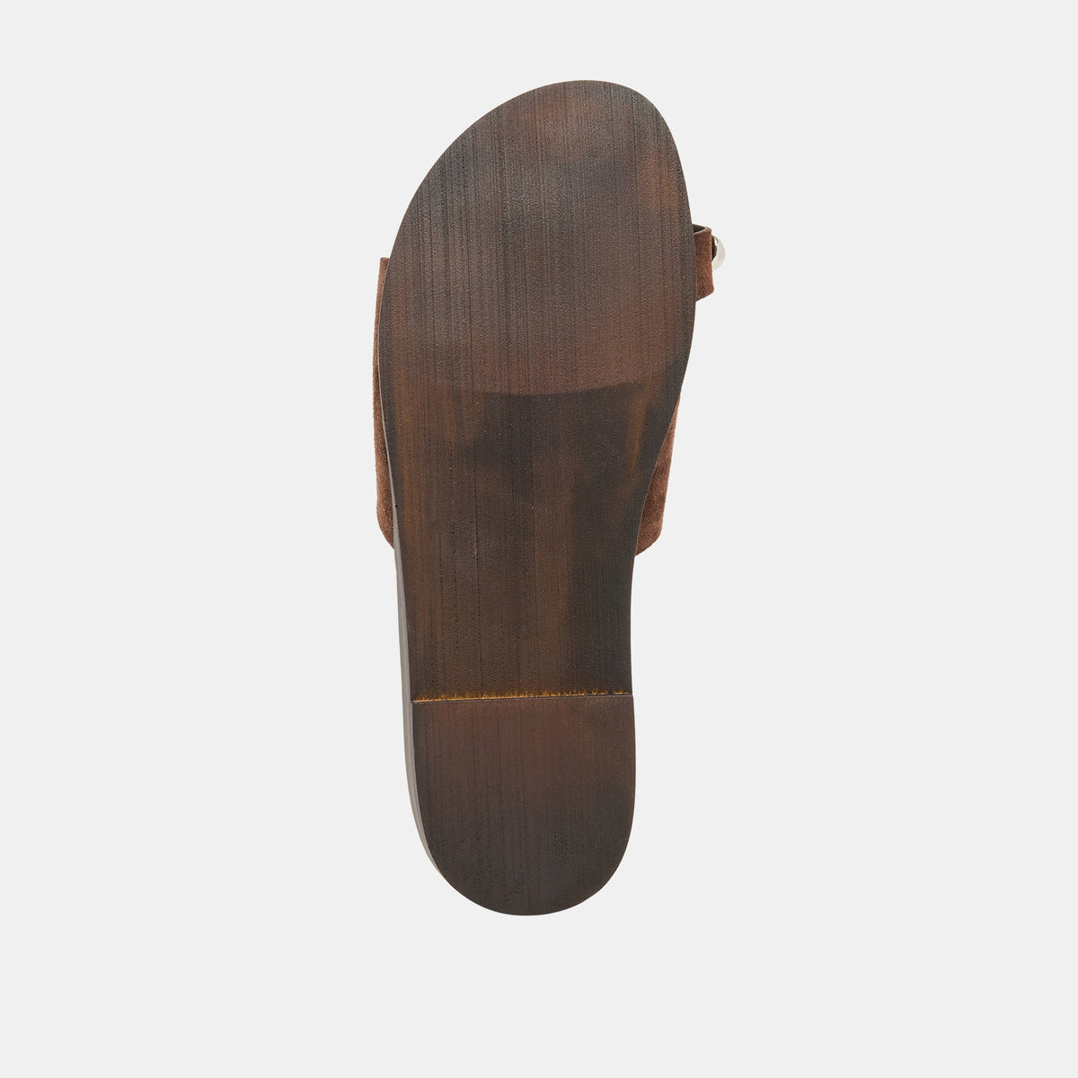 MOXY Dk Brown Suede Metal Detail Open-Toe Sandals | Dolce Vita Classic