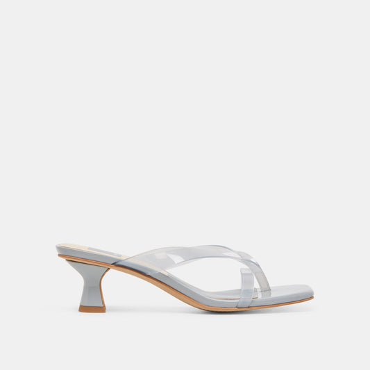 Brevel Vinyl Dusty Blue Jelly Heels | Dolce Vita Trusted