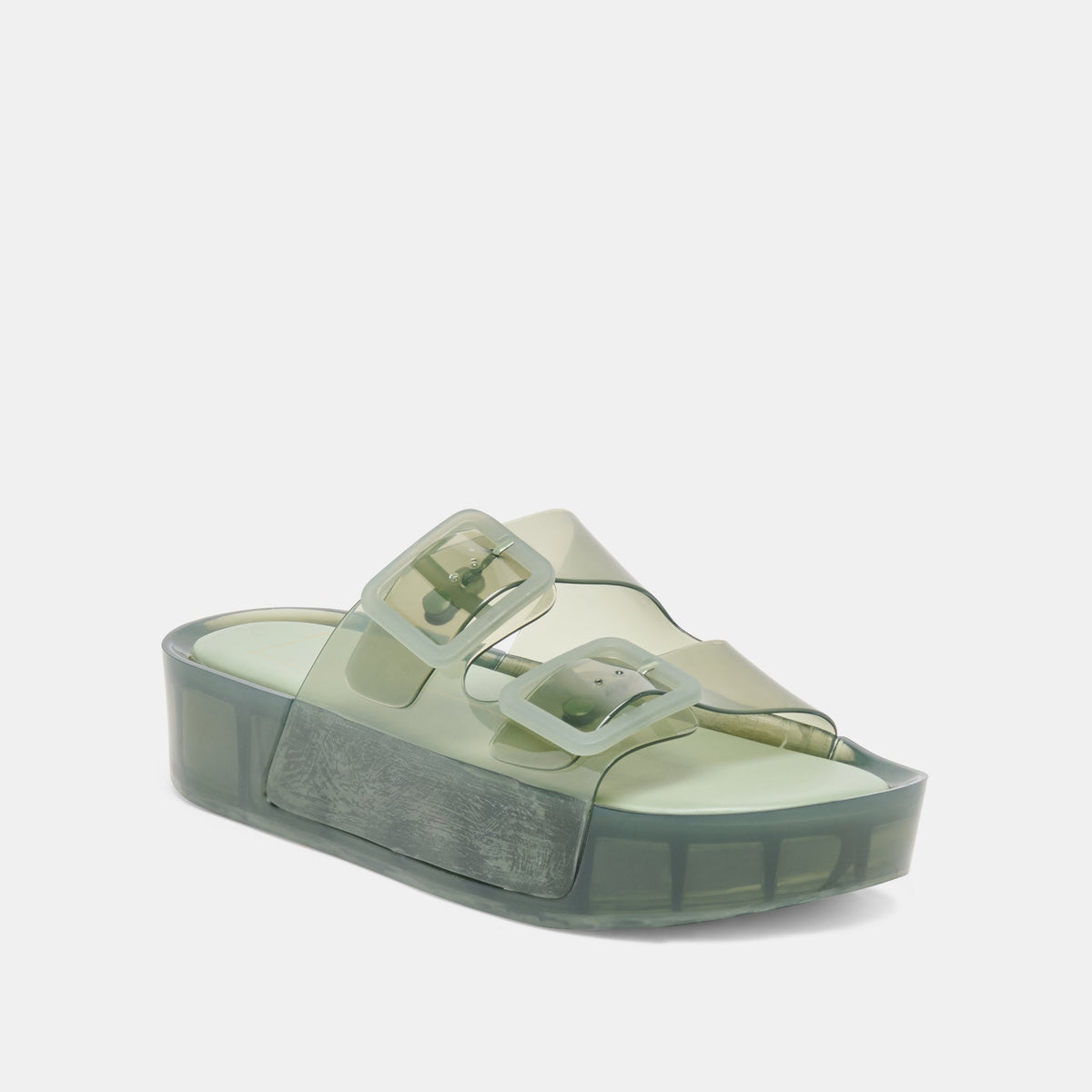 JULIO X Olive Vinyl Jelly Platform Sandals | Dolce Vita Customer Favorite