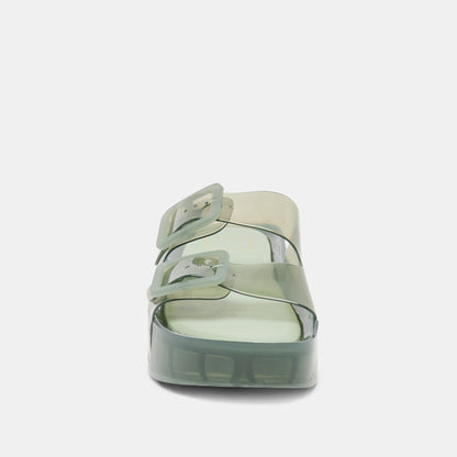 JULIO X Olive Vinyl Jelly Platform Sandals | Dolce Vita Customer Favorite