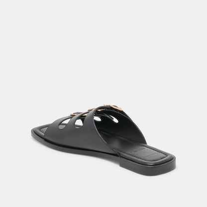 Fin Black Leather Sandals | Dolce Vita Quality