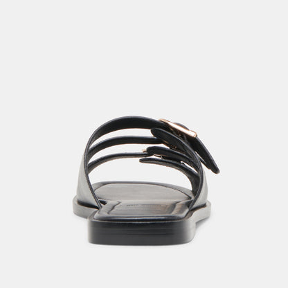 Fin Black Leather Sandals | Dolce Vita Quality
