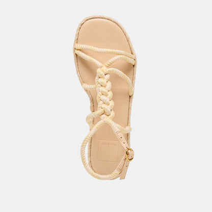 ELYANA Natural Multi Rope Raffia Strappy Sandals | Dolce Vita Hot Sale