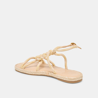 ELYANA Natural Multi Rope Raffia Strappy Sandals | Dolce Vita Hot Sale