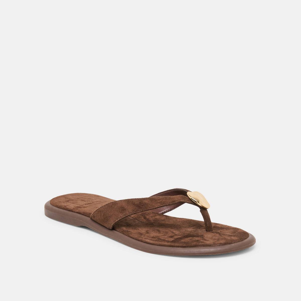 Jaina Dk Brown Suede Sandals | Dolce Vita Featured