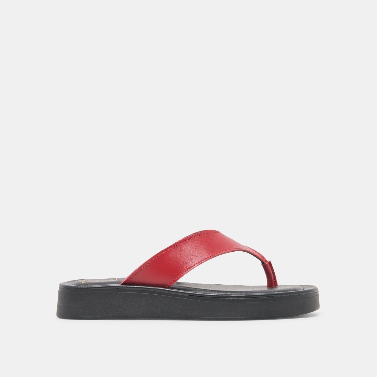 BLAYZE Red Leather Platform Flip-Flop Sandals | Dolce Vita Signature