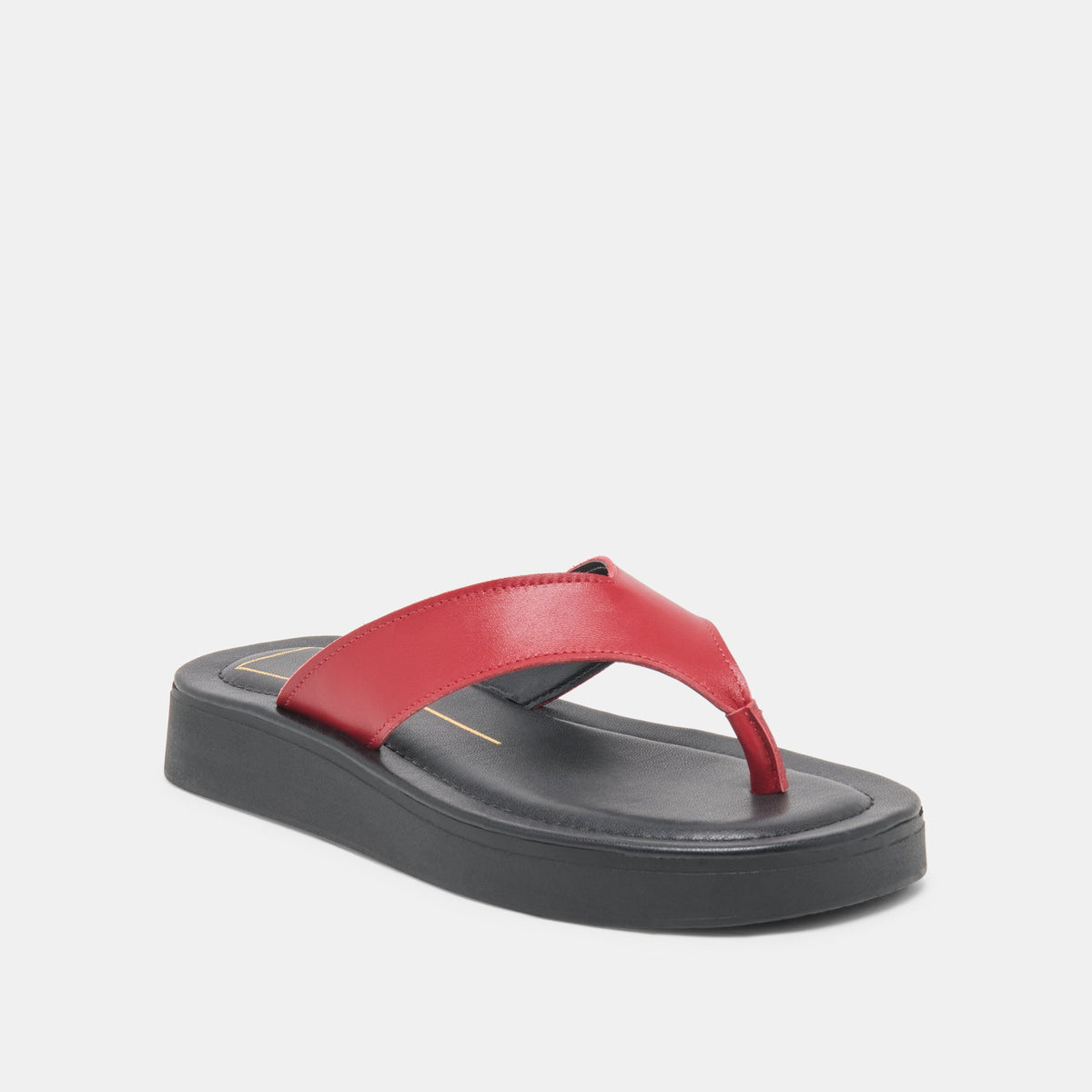 BLAYZE Red Leather Platform Flip-Flop Sandals | Dolce Vita Signature