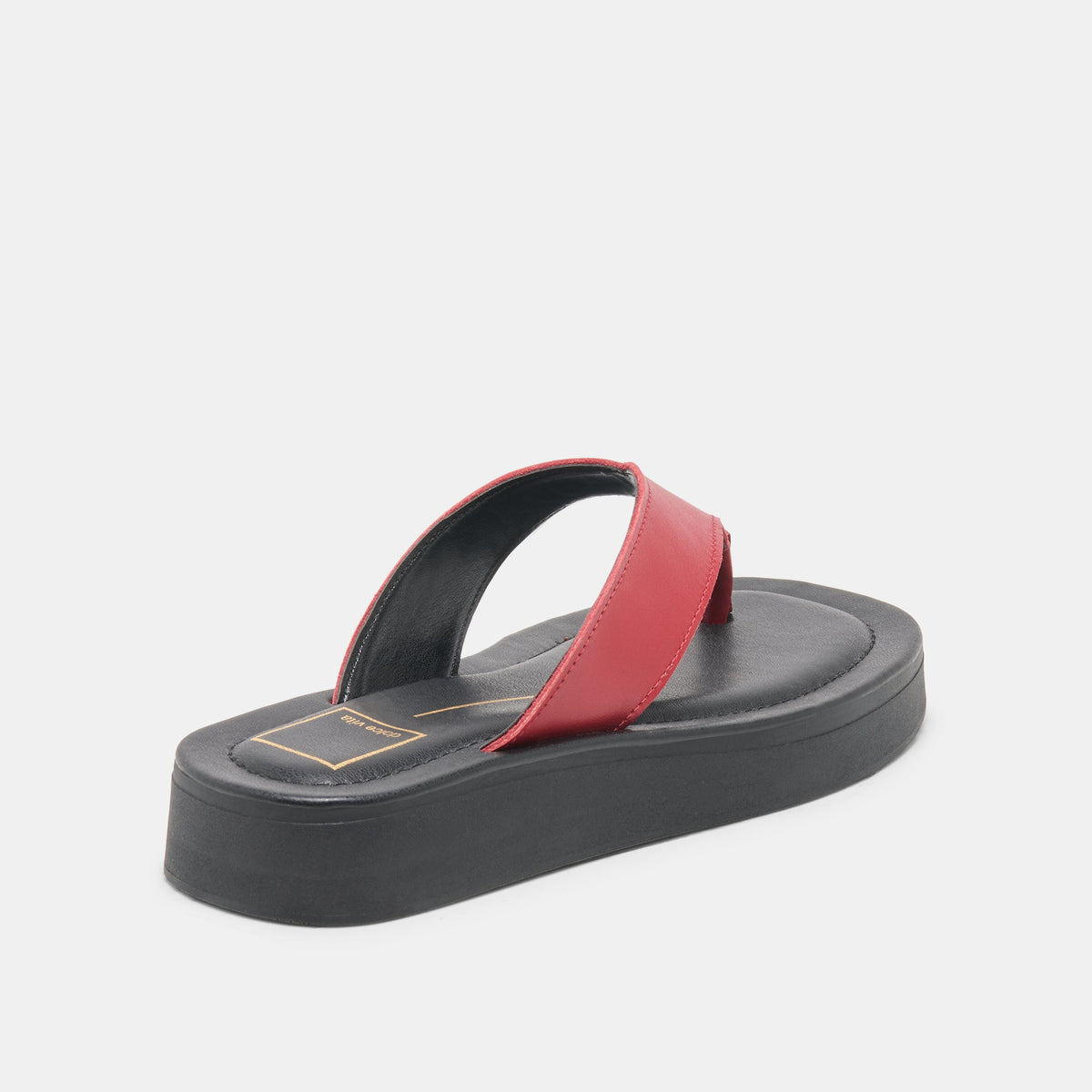 BLAYZE Red Leather Platform Flip-Flop Sandals | Dolce Vita Signature