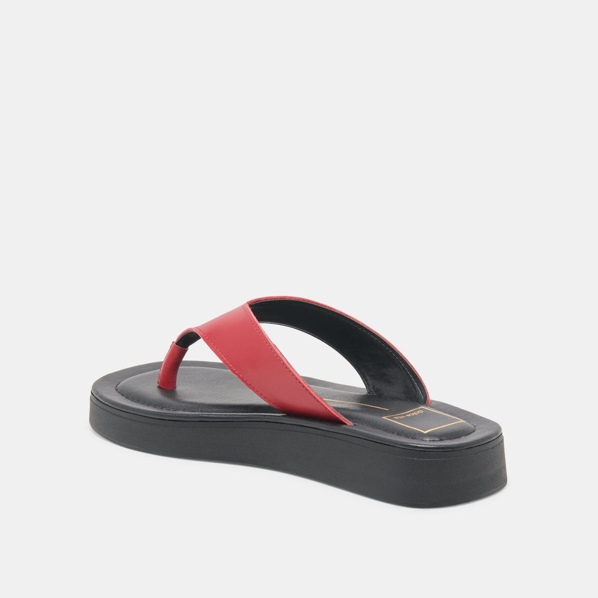 BLAYZE Red Leather Platform Flip-Flop Sandals | Dolce Vita Signature