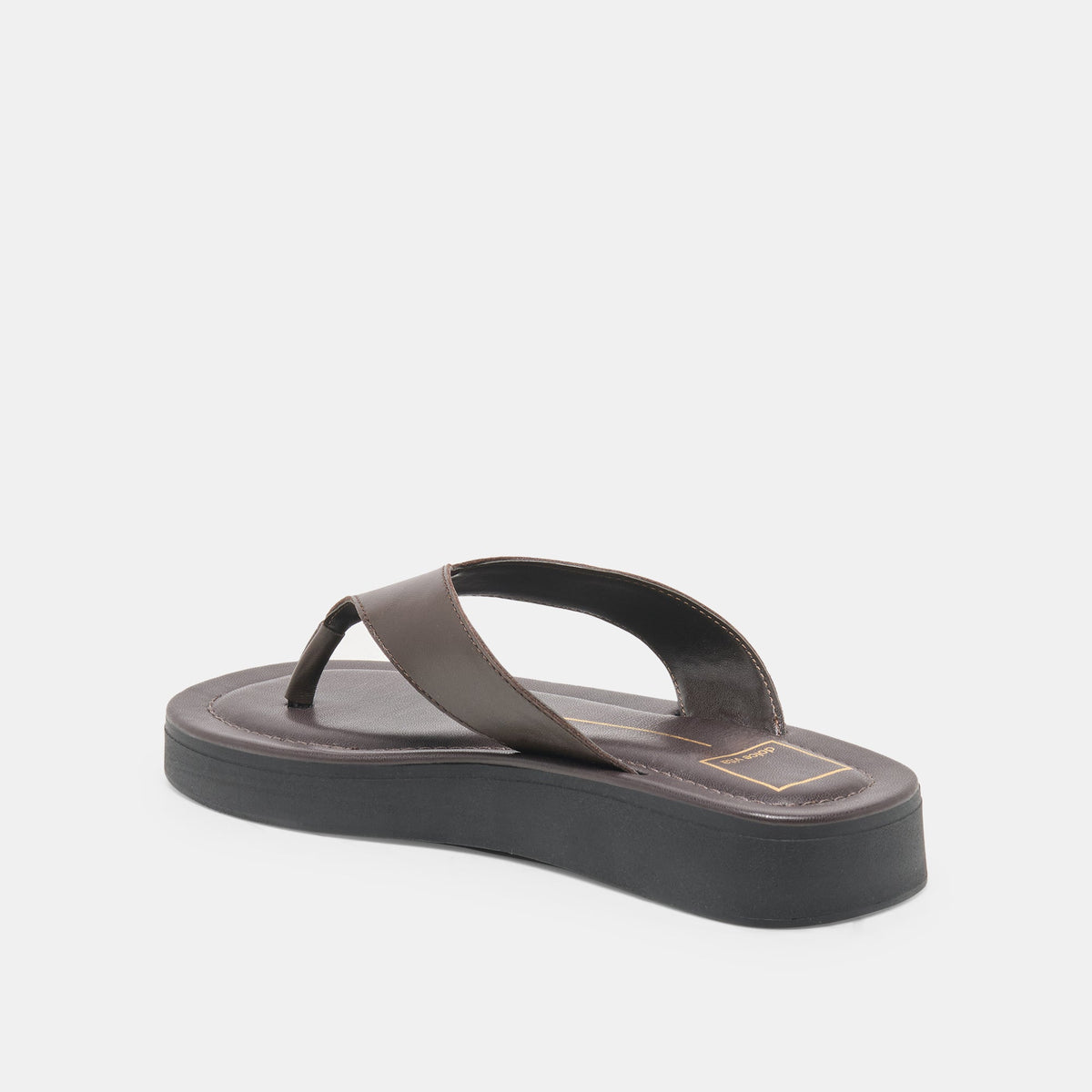 BLAYZE Dk Chocolate Leather Platform Flip-Flop Sandals | Dolce Vita Discount