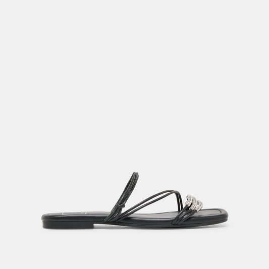 LYNDEE BEAD Black Stella Strappy Open-Toe Sandals | Dolce Vita Exclusive
