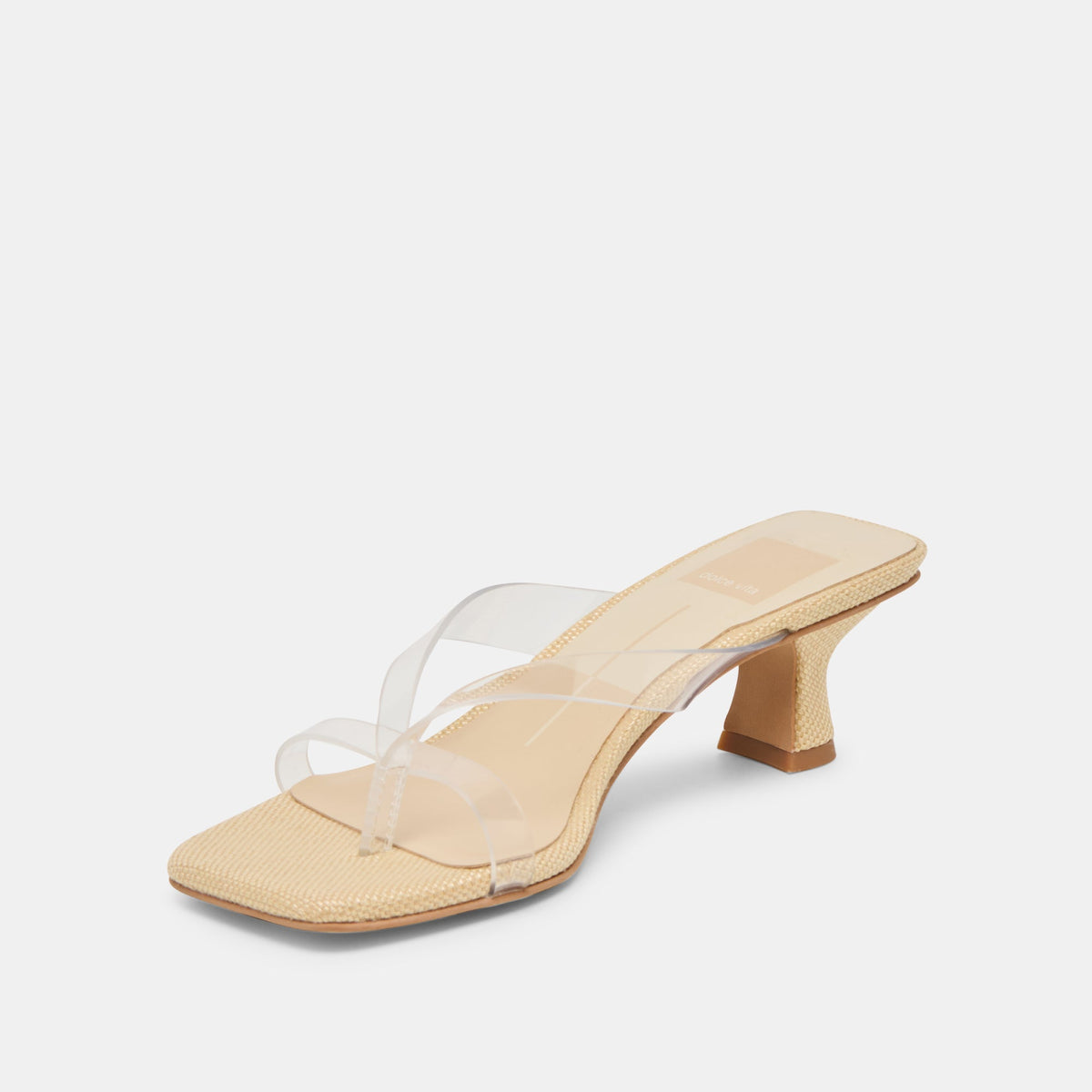 Brevel Vinyl Wide Crystal Jelly Heels | Dolce Vita Best Price