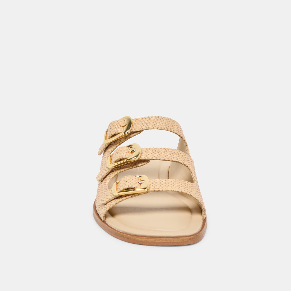 FIN Sand Raffia Open-Toe Slide Sandals | Dolce Vita Classic