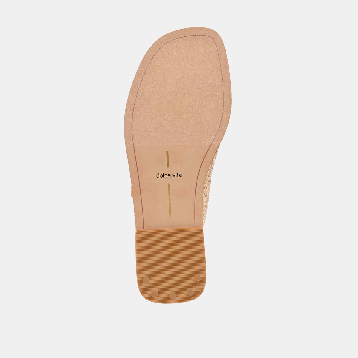 FIN Sand Raffia Open-Toe Slide Sandals | Dolce Vita Classic