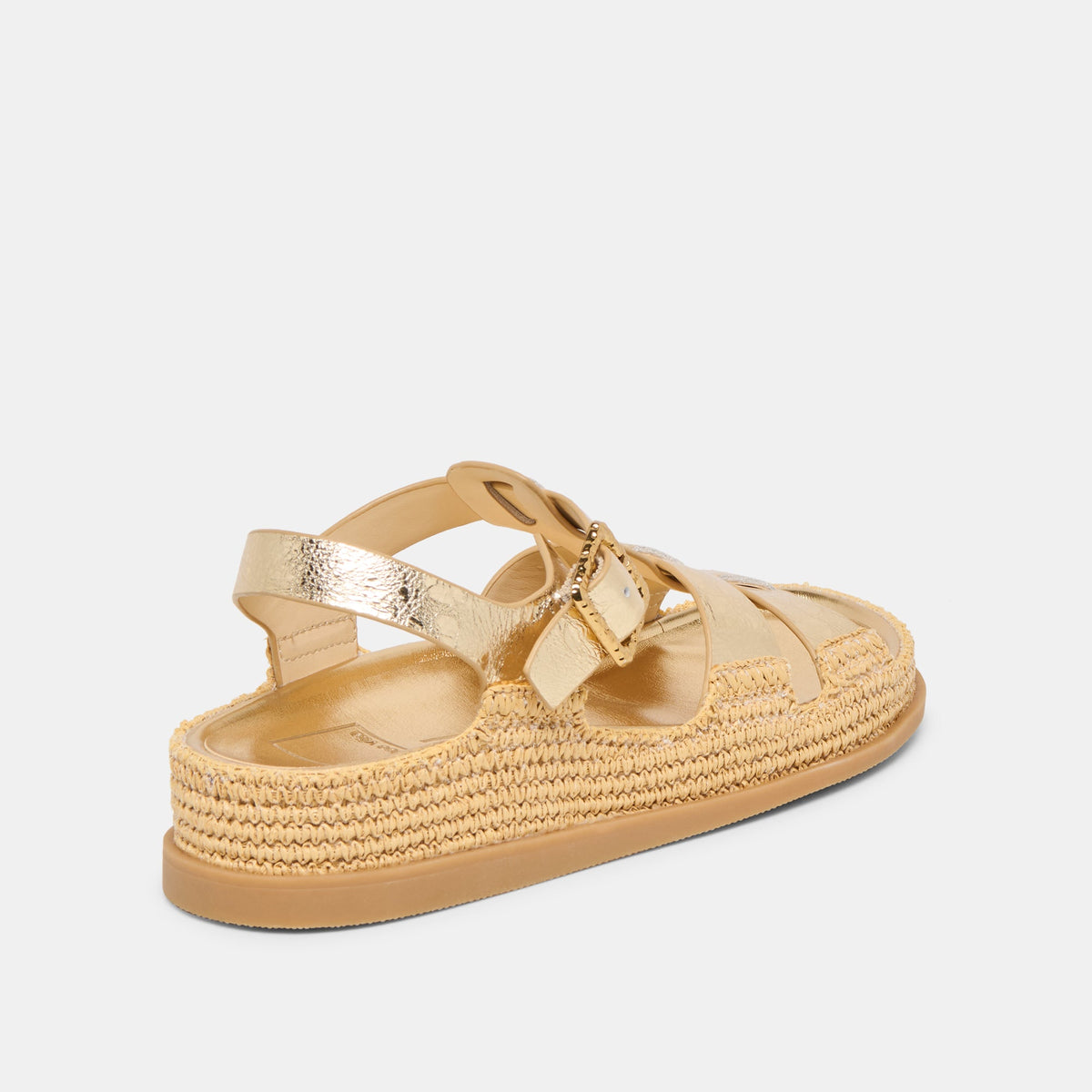 Shenna Gold Distressed Leather Sandals | Dolce Vita Smart Buy