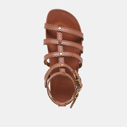 Susana Cognac Leather Sandals | Dolce Vita Top Pick