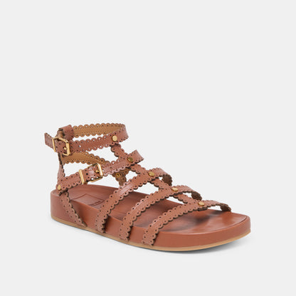 Susana Cognac Leather Sandals | Dolce Vita Top Pick