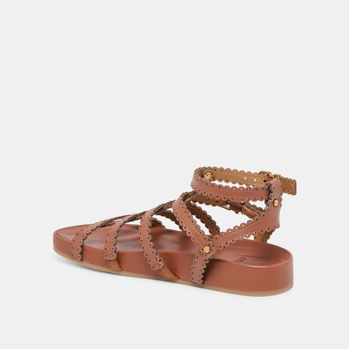 Susana Cognac Leather Sandals | Dolce Vita Top Pick