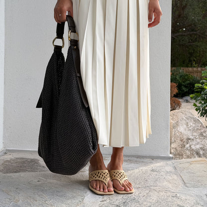 Barlo Lt Natural Woven Raffia Heels | Dolce Vita Premium