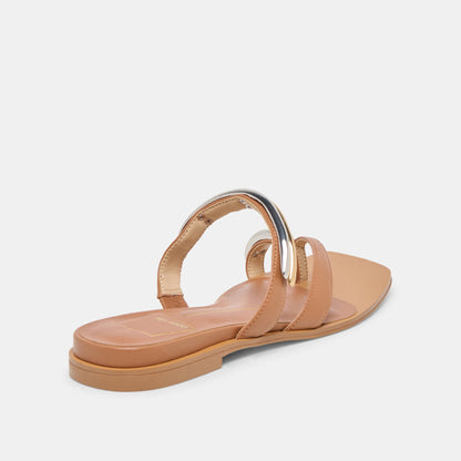 Tarina Caramel Leather Sandals | Dolce Vita Quality