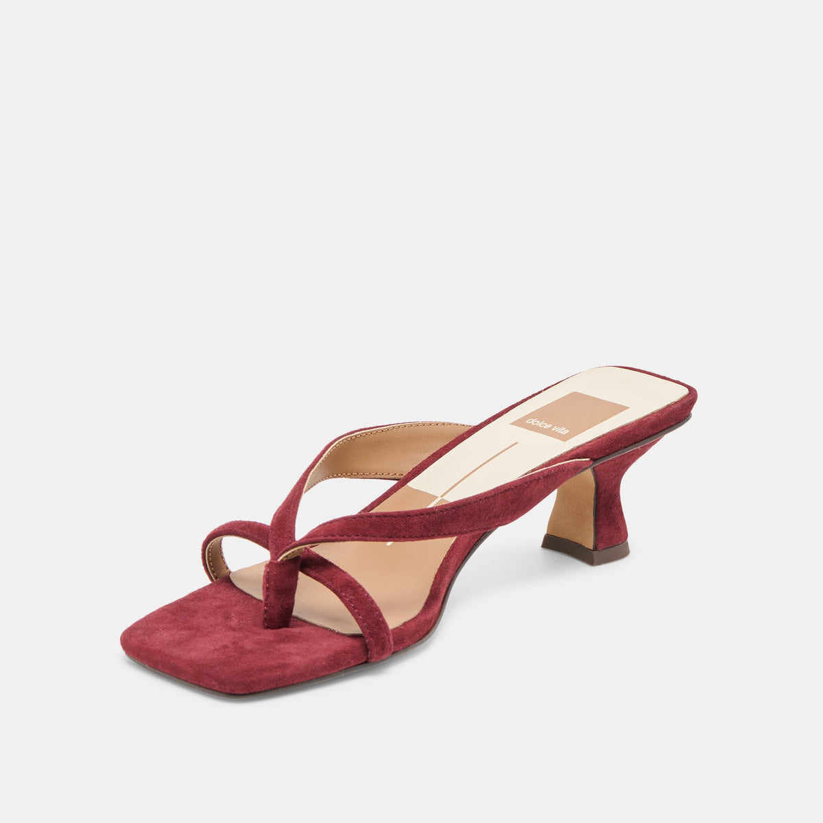 Brevel Oxblood Suede Heels | Dolce Vita Essential