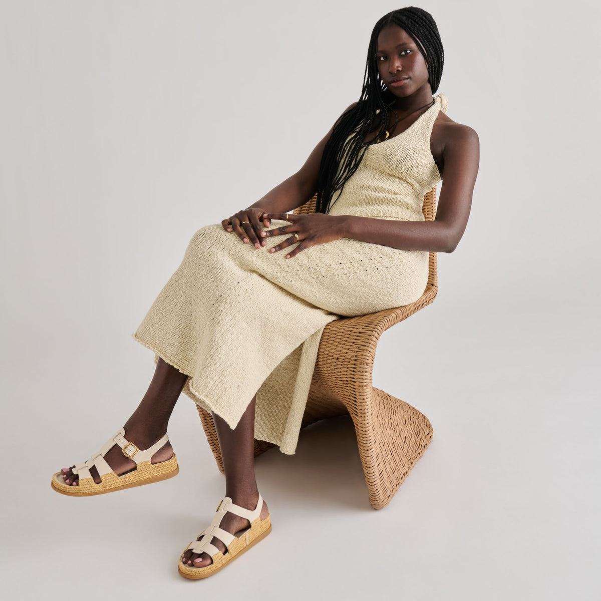 Shenna Bone Leather Sandals | Dolce Vita Classic