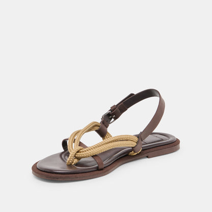 Reed Dk Brown Leather Sandals | Dolce Vita Latest