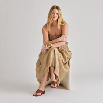 Barlo Cognac Woven Stella Heels | Dolce Vita Recommended