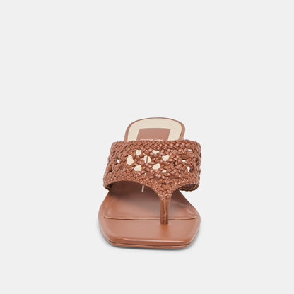 Barlo Cognac Woven Stella Heels | Dolce Vita Recommended